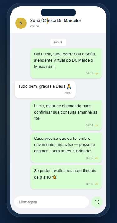WhatsApp Concierge Mockup